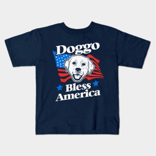 Doggo Bless America Kids T-Shirt